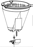  FILTER CONE ASSY OPTIMA TIMER 1X2 P-BK 