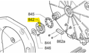 Tub bearing disk