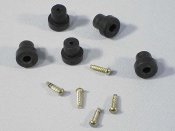 Fot & skruvar 5 pack (svart)