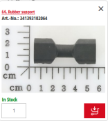 Rubber support