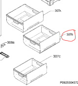 BOX FREEZER,KIT,SILKSCREENED,T / 307B