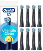 Oral-B iO Ultimate Clean tandborsthuvuden, Svart, 8 st