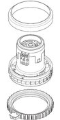 MOTOR ASSY - 23OV - BLACK COWL SP631