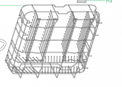  Nedre diskkorg  SDW60W14N posnr:709 