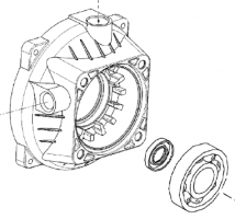  D-BEARING COVER FOR AXR PUMP RF 