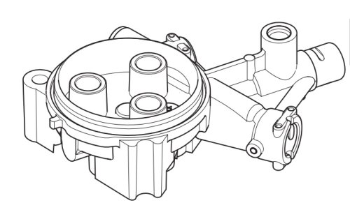 CYLINDERBLOCK UTAN MANOMETER