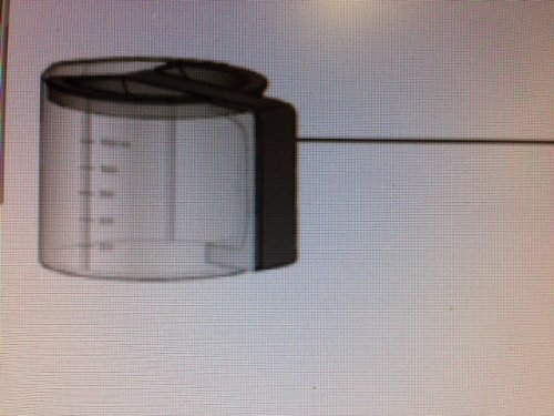 Glaskanna  J300/500 svart