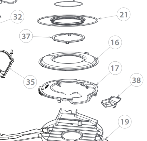 R-FP KIT HEATER PLATE 605 230V