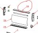 Rail for top light cover(up) SC81pos nr:18